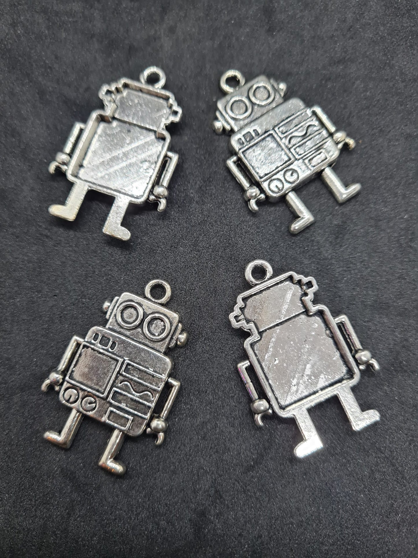 10 pz Ciondoli ROBOT charm 40x28 mm