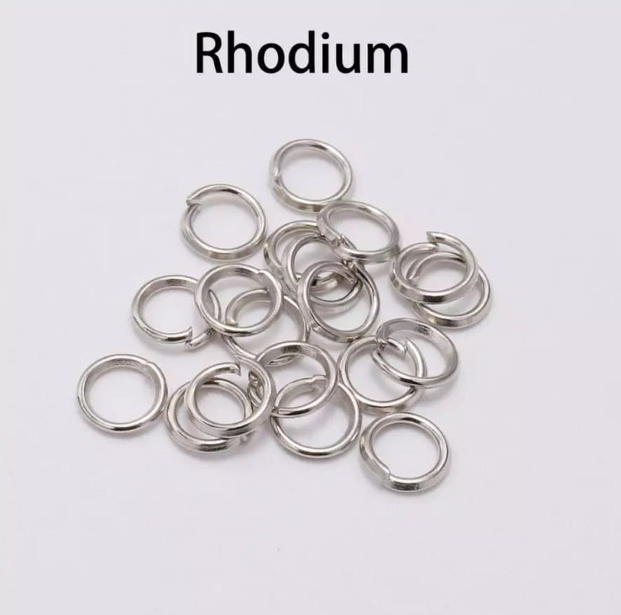 100 pcs 8 mm anellini apribili creazioni gioielli bigiotteria